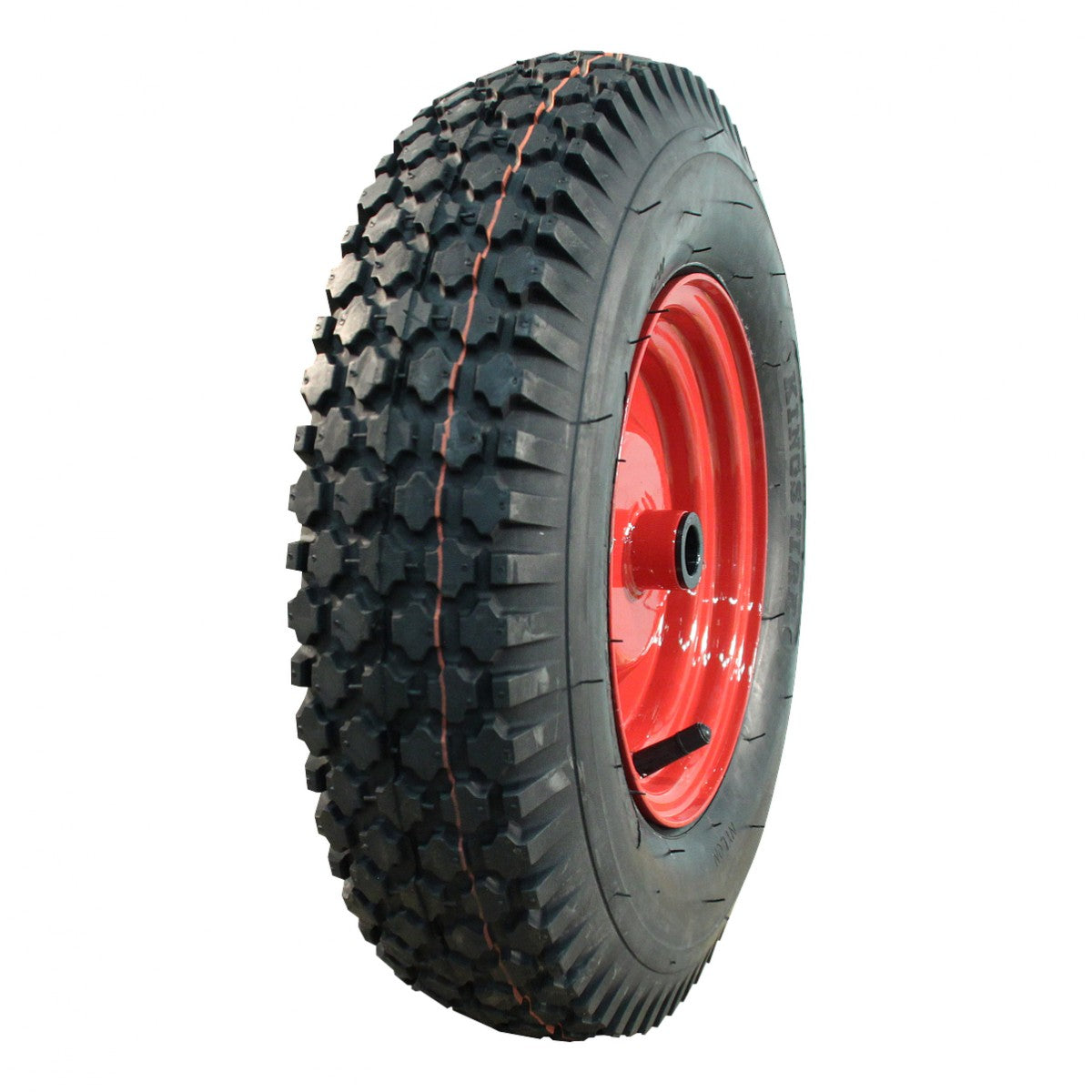 Narubb Komplettrad 4.80/4.00-8 S-2202 4PR auf Felge 2.50x8 ET0 NL69 Rollenlager Ø20 Stahl Rot