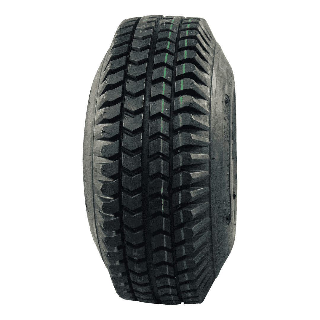 Kings Tire Komplettrad 3.00-4 V-6605 2PR auf Felge 2.10x4 NL75 Rollenlager Ø20 Kunststoff Schwarz