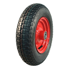 Kings Tire Komplettrad 3.50-8 V-9128 4PR auf Felge 2.50x8 ET0 NL100 Stahl Rot