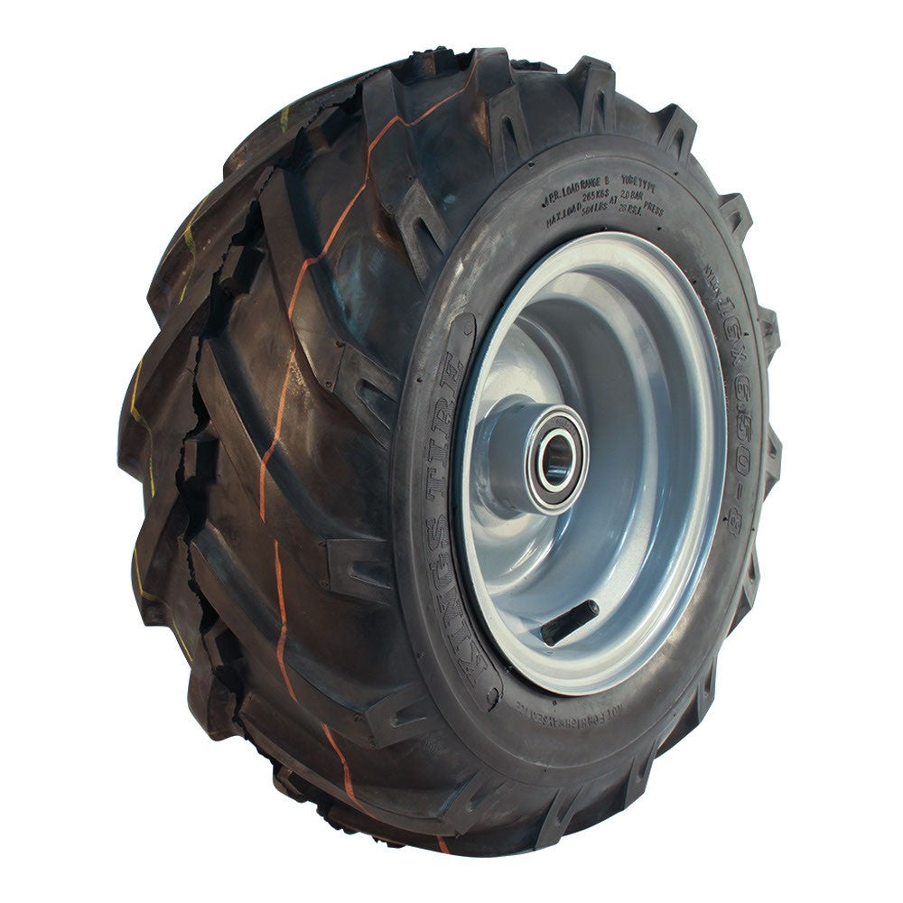 Kings Tire Komplettrad 16x6.50-8 V-8501 4PR auf Felge 5.50x8 ET0 NL90 Stahl Grau links