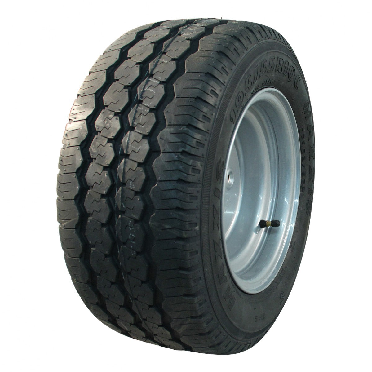 Maxxis Komplettrad 195/55R10C 98/96P Trailermaxx CR-966 auf Stahlfelge 6.00Ix10 4/100/60 ET-4