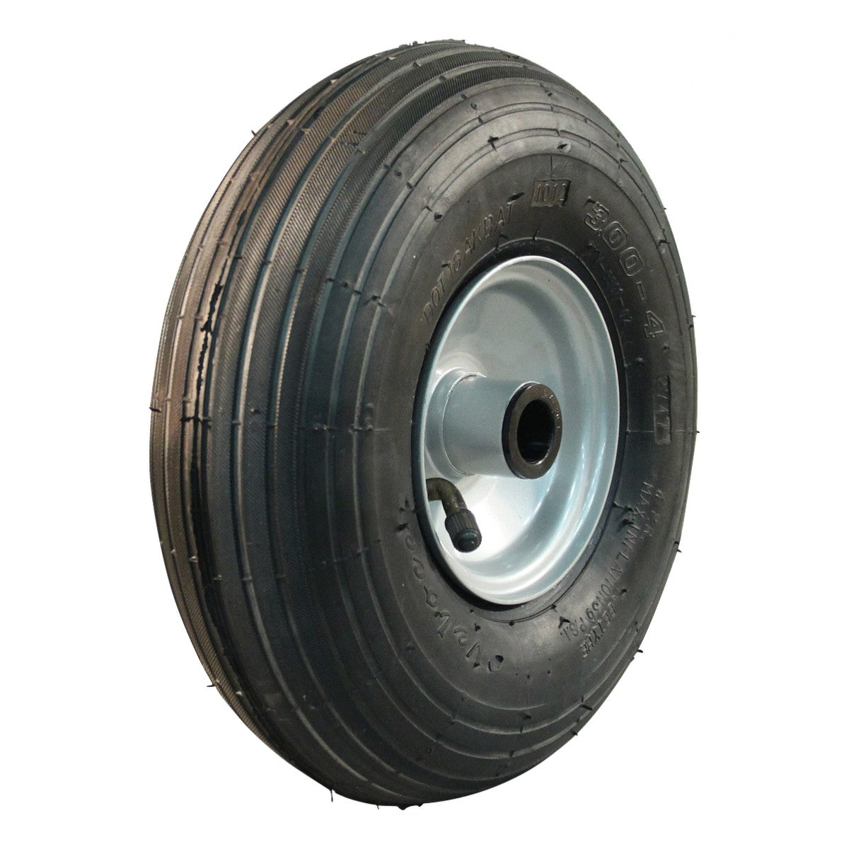 Kings Tire Komplettrad 2.50-4 V-5501 4PR auf Felge 2.10x4 ET0 NL69 Rollenlager Ø20 Stahl Grau