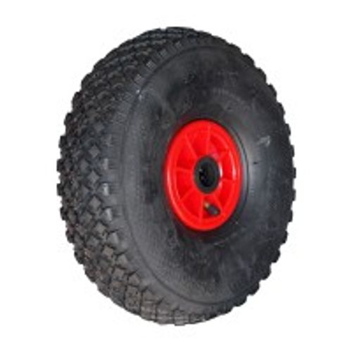 Kings Tire Komplettrad 4.00-4 V-6605 4PR auf Felge 2.10x4 NL75 Rollenlager Ø25 Kunststoff Rot