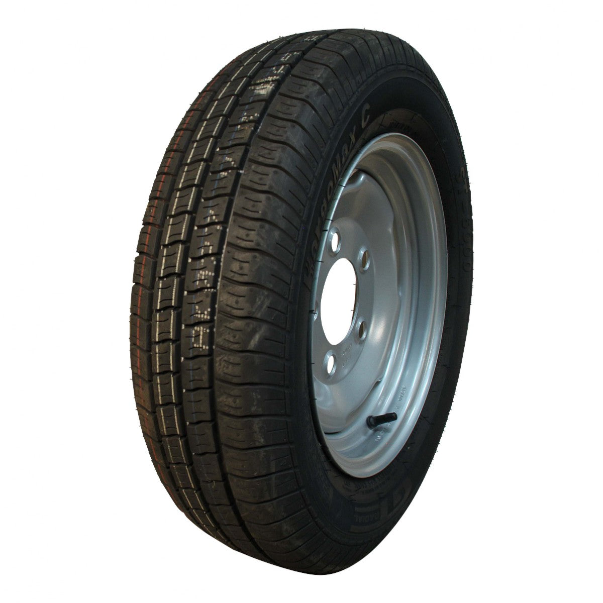 GT-Radial Komplettrad 155/80R13C 91/89N Kargomax ST-6000 auf Stahlfelge 13Jx4 5/140/94 ETET0 Silbergrau