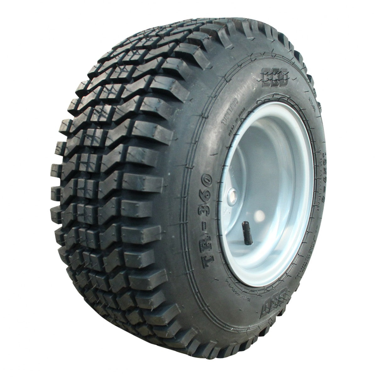 Novio Komplettrad 18x7.00-8 TR-360 6PR auf Felge 5.50x8 4/100/60 ET0 Stahl Grau