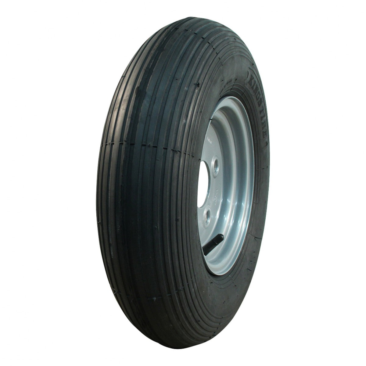 Narubb Komplettrad 4.80/4.00-8 S-2301 4PR auf Felge 2.50x8 4/100/60 ET0 Stahl Grau