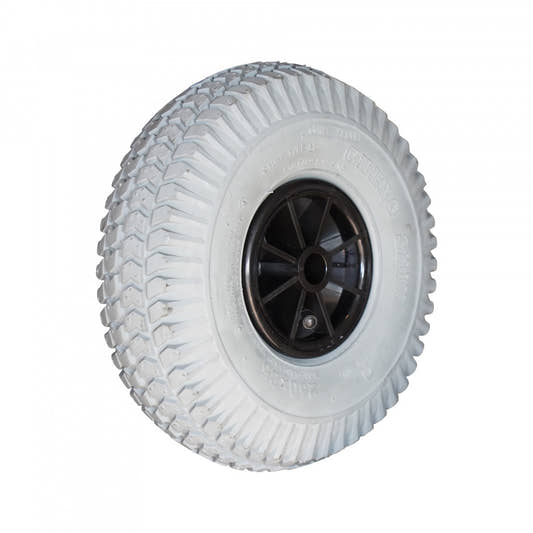 CST Komplettrad 3.00-4 C-248 4PR auf Felge 2.10x4 NL75 Gleitlager Ø20 Kunststoff Schwarz