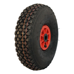 Kings Tire Komplettrad 4.00-4 V-6605 2PR auf Felge 2.10x4 NL75 Rollenlager Ø20 Kunststoff Rot