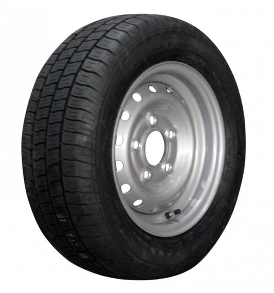 GT Radial (falsch) Komplettrad 185/60R12C Kargomax ST-6000 auf Stahlfelge 5.5x12 ET30 5/112/67 104/101N Silber