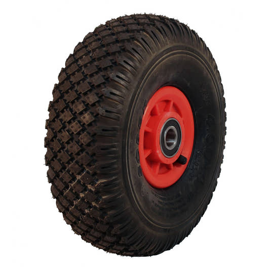 Narubb Komplettrad 4.00-4 S-2303 4PR auf Felge 2.10x4 NL75 Kunststoff Rot