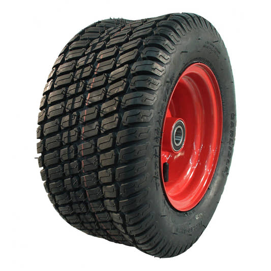 Novio Komplettrad 16x7.50-8 Turf Master 4PR auf Felge 5.50x8 ET0 NL100 Stahl Rot