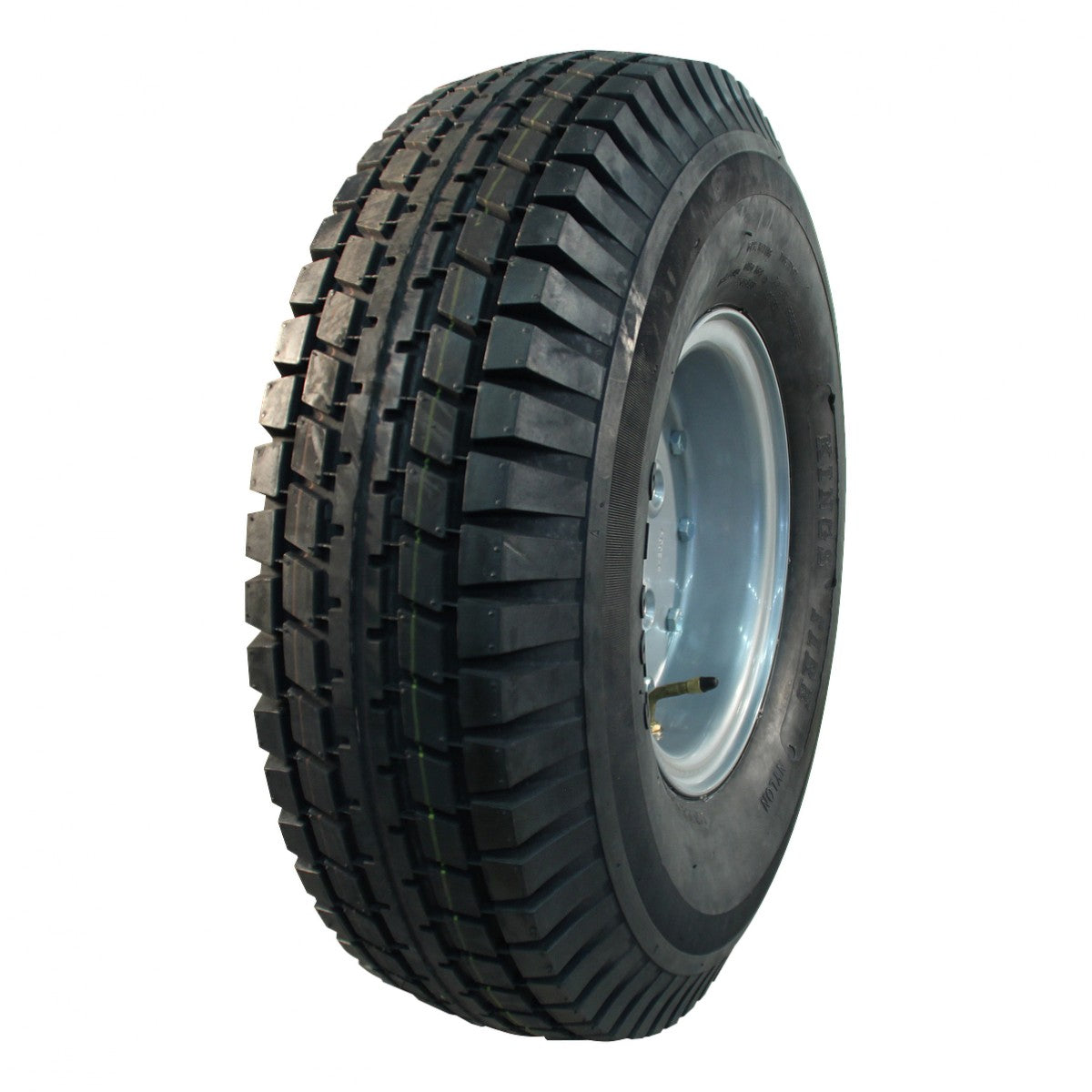 Kings Tire Komplettrad 6.00-9 V-6509 10PR auf Felge 4.00-9 5/140/94 ET0 Stahl Grau