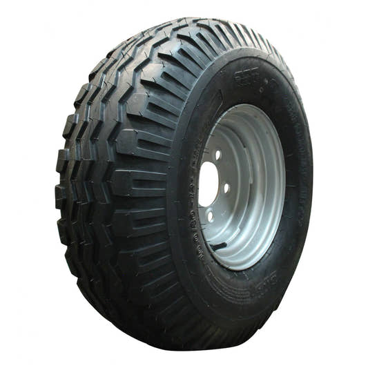 BKT Komplettrad 10.0/75-15.3 IMP AW-909 10PR auf Felge 9.00x15.3 6/205/161 ET-5 Stahl Grau