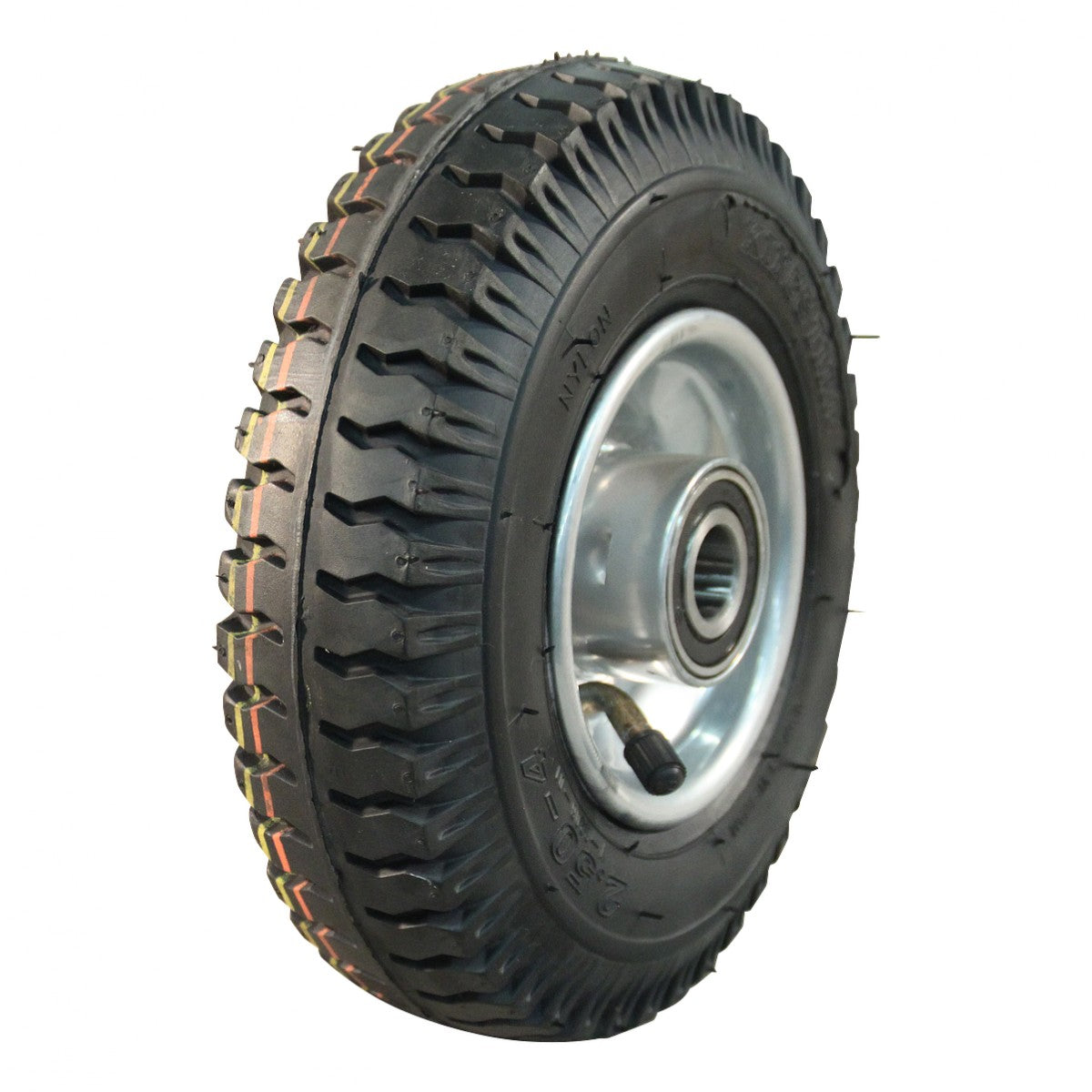 Kings Tire Komplettrad 2.50-4 V-6606 2PR auf Felge 2.10x4 ET0 NL75 Stahl Grau