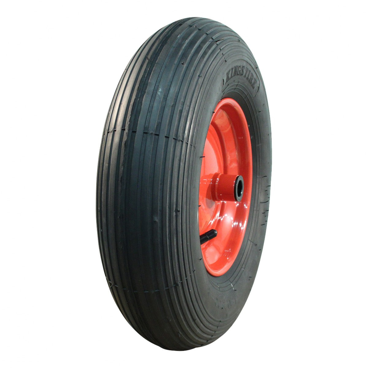 Narubb Komplettrad 4.80/4.00-8 S-2301 2PR auf Felge 2.50x8 ET0 NL84 Rollenlager Ø20 Stahl Rot