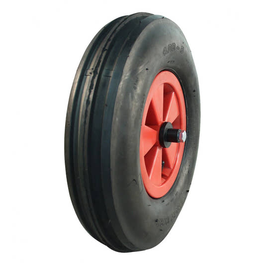 Kings Tire Komplettrad 4.80/4.00-8 V-8502 4PR auf Felge 2.50x8 NL75 Kunststoff Rot – Bild 2