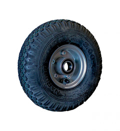 Narubb Komplettrad 3.00-4 S-2303 2PR auf Felge 2.10-4 ET0 NL75 Kugellager Ø25 Stahl Grau