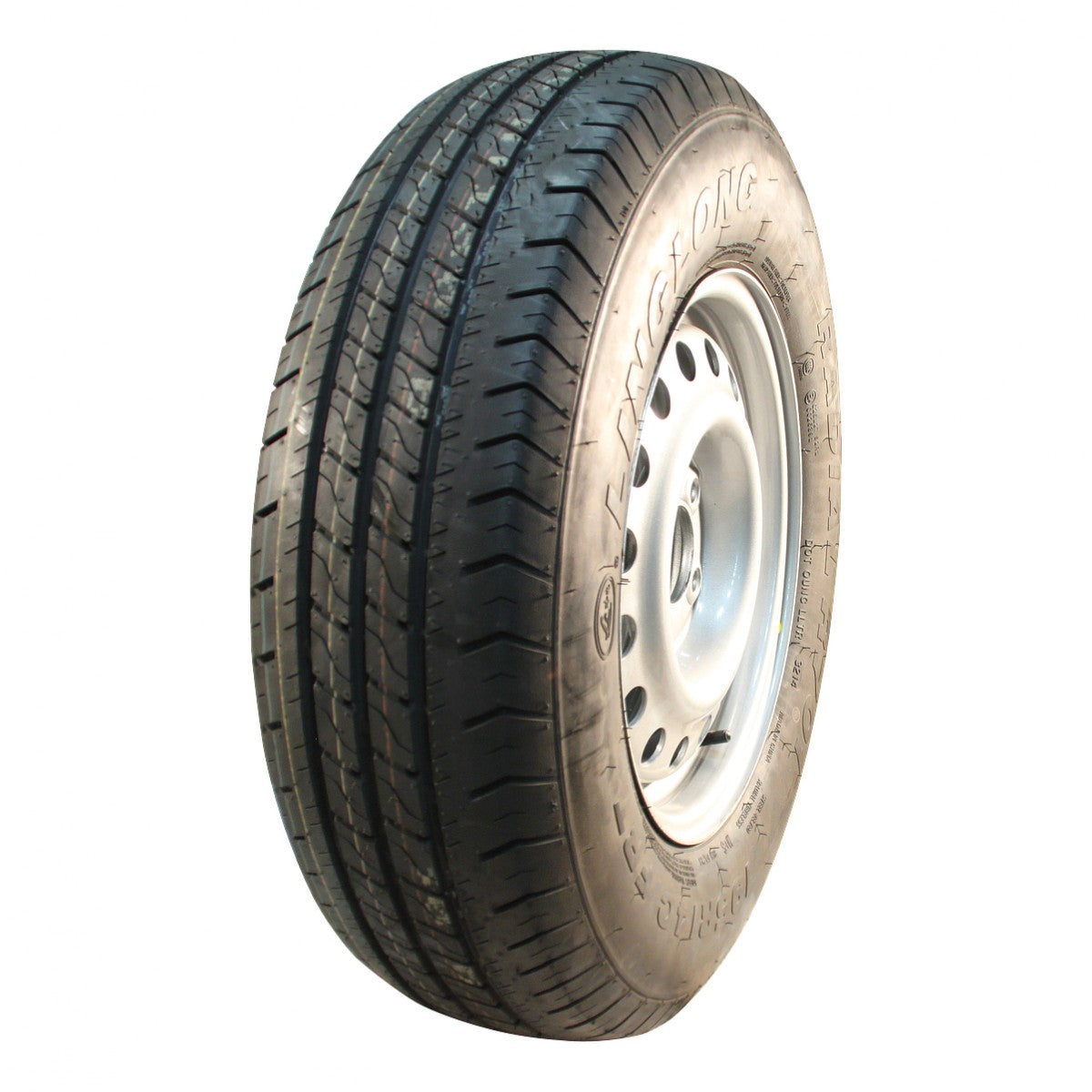 Linglong Komplettrad 185R14C 104/102N R 701 auf Stahlfelge 14Jx6 6/205/161 ETET-5 Silbergrau