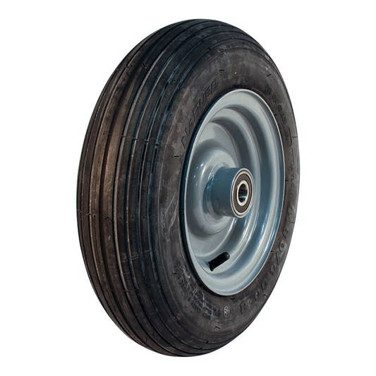 Narubb Komplettrad 4.80/4.00-8 S-2301 4PR auf Felge 3.00x8 ET0 NL100 Stahl Grau