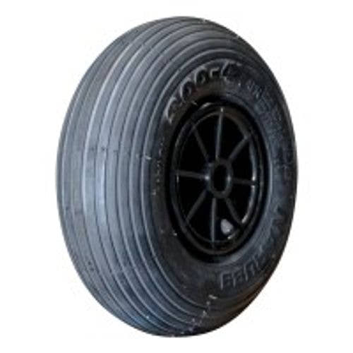 Narubb Komplettrad 3.00-4 S-2301 4PR auf Felge 2.10x4 NL75 Gleitlager Ø20 Kunststoff Schwarz