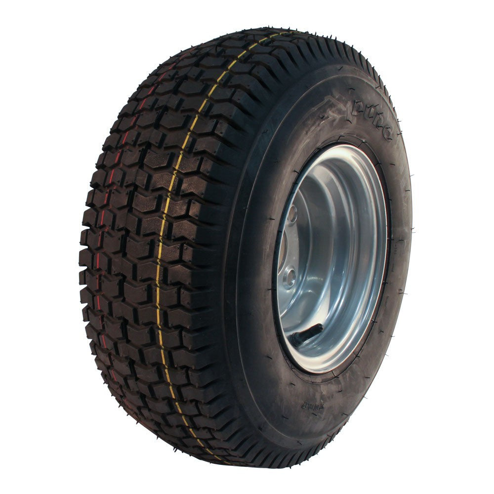 Novio Komplettrad 18x6.50-8 HF-224 4PR auf Felge 5.50x8 4/100/60 ET0 Stahl Grau