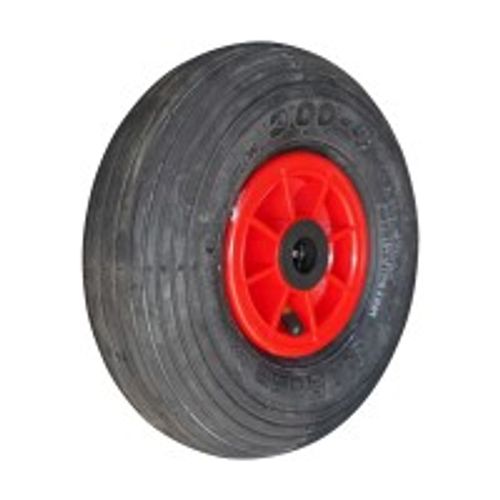 Narubb Komplettrad 3.00-4 S-2301 2PR auf Felge 2.10x4 NL75 Rollenlager Ø20 Kunststoff Rot