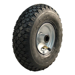 Narubb Komplettrad 3.00-4 S-2301 4PR auf Felge 2.10-4 ET0 NL75 Rollenlager Ø20 Stahl Grau