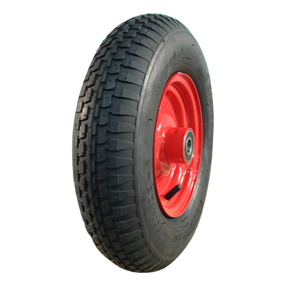 Kings Tire Komplettrad 4.80/4.00-8 V-6635 4PR auf Felge 2.50x8 ET-8 NL88 Stahl Rot – Bild 2