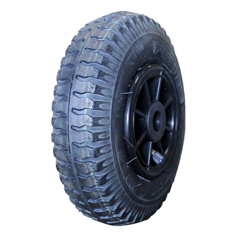 Kings Tire Komplettrad 2.50-4 V-6606 2PR auf Felge 2.10x4 NL75 Rollenlager Ø20 Kunststoff Schwarz