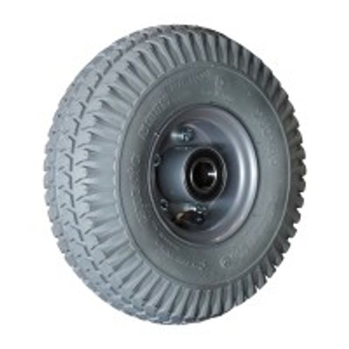 CST Komplettrad 3.00-4 C-248 4PR auf Felge 2.10-4 ET0 NL75 Kugellager Ø25 Stahl Grau