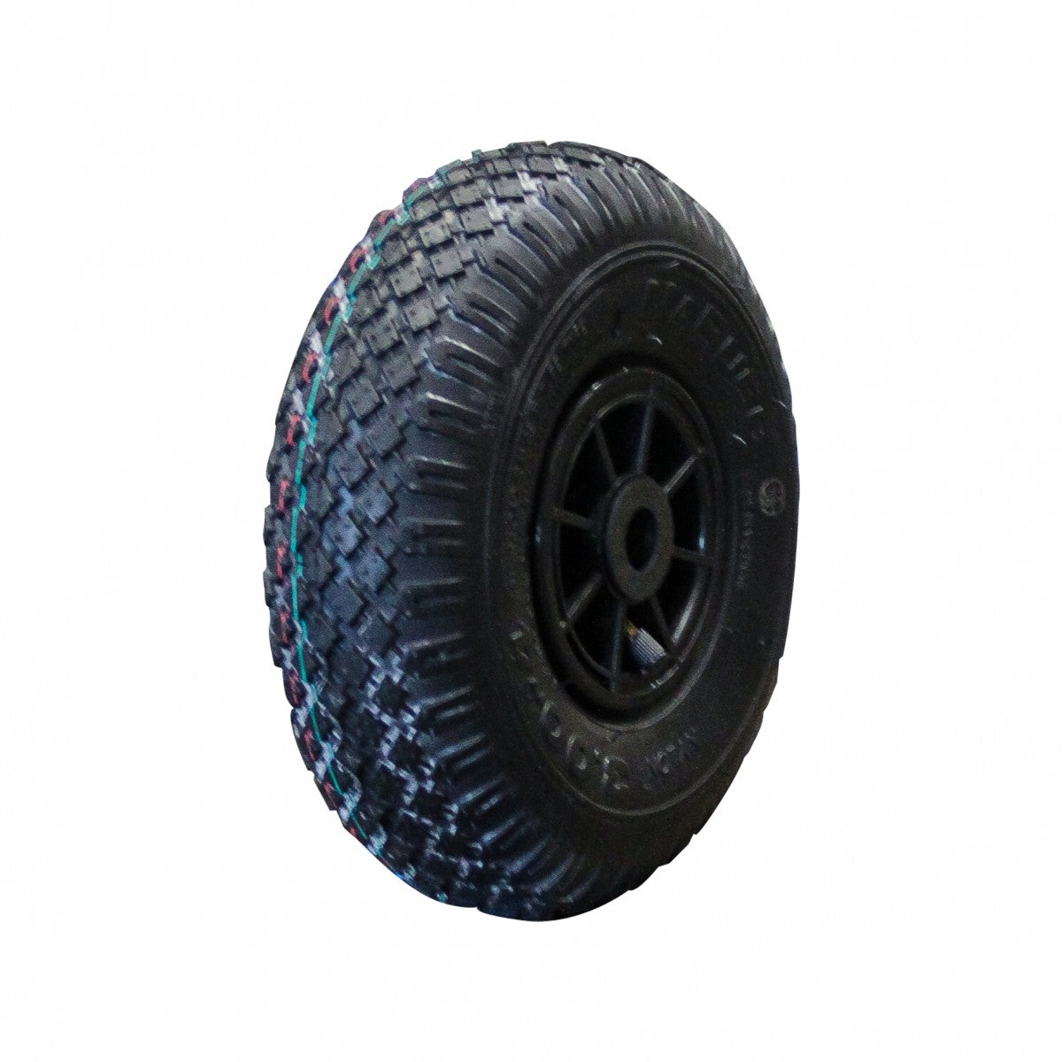 Narubb Komplettrad 3.00-4 S-2303 4PR auf Felge 2.10x4 NL75 Rollenlager Ø20 Kunststoff Schwarz