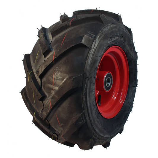 Novio Komplettrad 21x11.00-8 HF-255 4PR auf Felge 7.00x8 ET0 NL150 Stahl Rot links