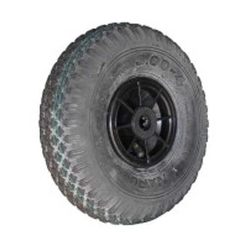 Narubb Komplettrad 3.00-4 S-2303 2PR auf Felge 2.10x4 NL75 Rollenlager Ø20 Kunststoff Schwarz