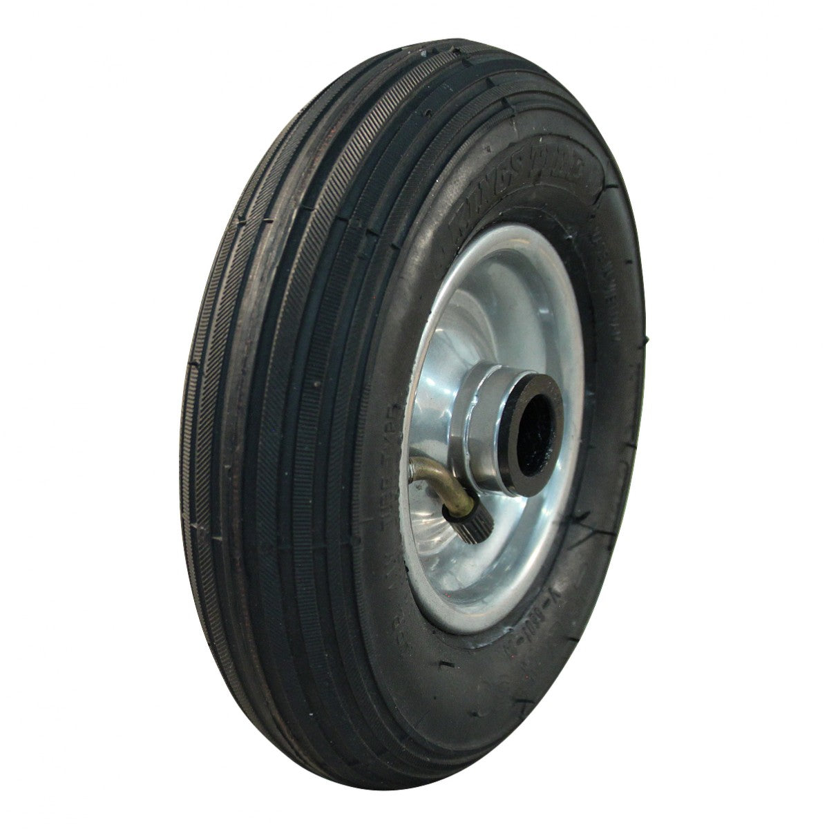 Kings Tire Komplettrad 200x50 V-5501 4PR auf Felge 1.25x3.8 (200x50) ET0 NL60 Rollenlager Ø20 1B Stahl grau