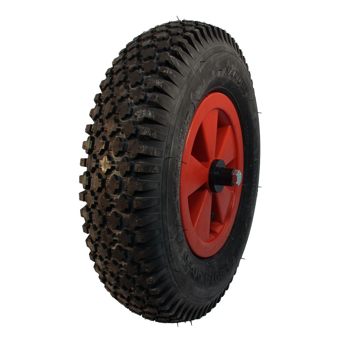 Narubb Komplettrad 4.80/4.00-8 S-2202 4PR auf Felge 2.50x8 NL75 Kunststoff Rot
