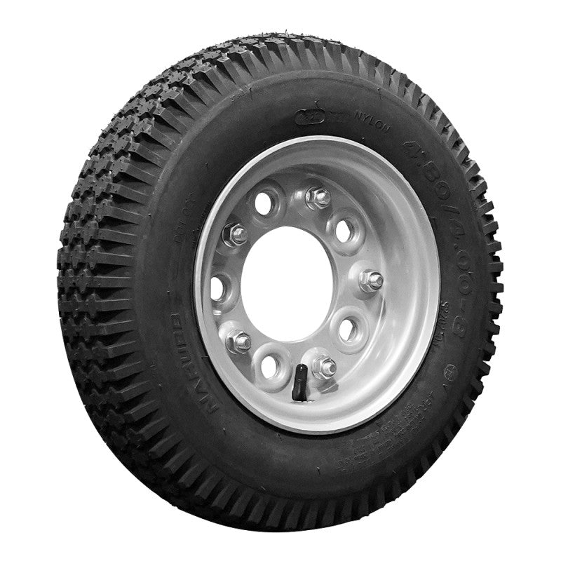 Narubb Komplettrad 4.80/4.00-8 S-2202 4PR auf Felge 3.00-8 5/140/94 ET0 Stahl Grau
