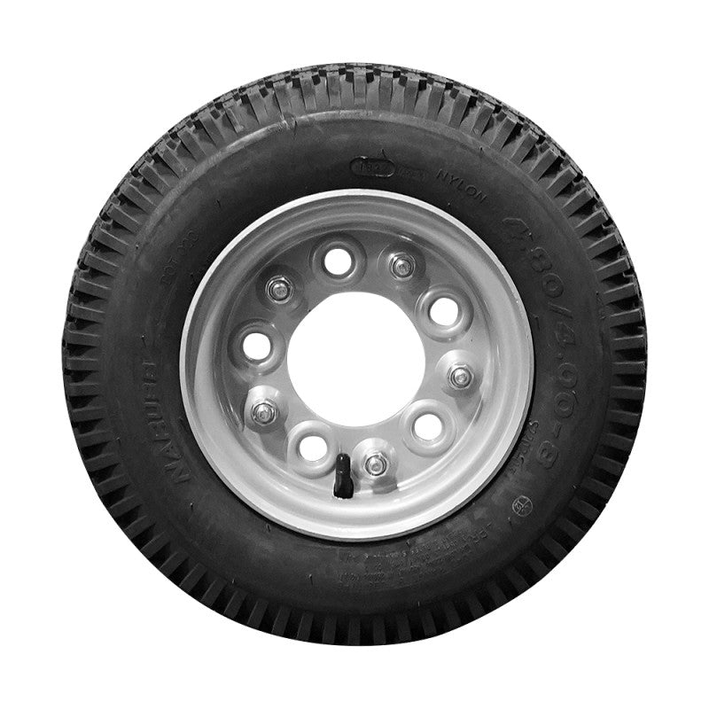 Narubb Komplettrad 4.80/4.00-8 S-2202 6PR auf Felge 3.00-8 5/140/94 ET0 Stahl Grau