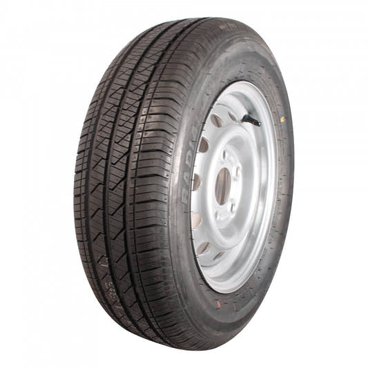 Security Komplettrad 175/70R13 86N AW 414 XL auf Stahlfelge 13Jx4.5 5/112/67 ETET30 Silbergrau
