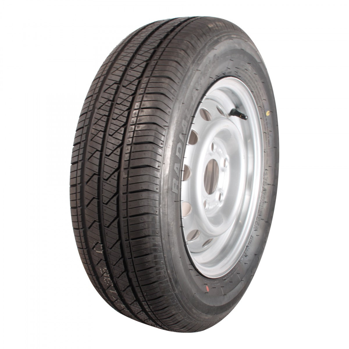 Security Komplettrad 175/70R13 86N AW 414 XL auf Stahlfelge 13Jx4.5 5/112/67 ETET30 Silbergrau
