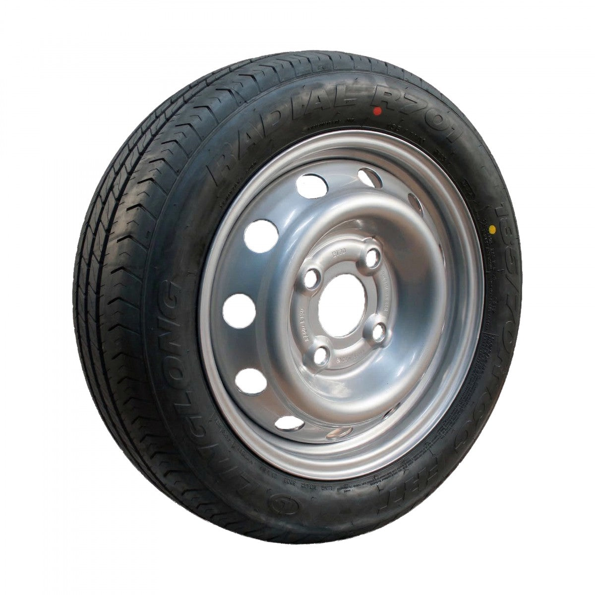 Linglong Komplettrad 185/70R13C R701 106/104N auf Stahlfelge 4.5Jx13H2 4/100/57 ET30 Silber
