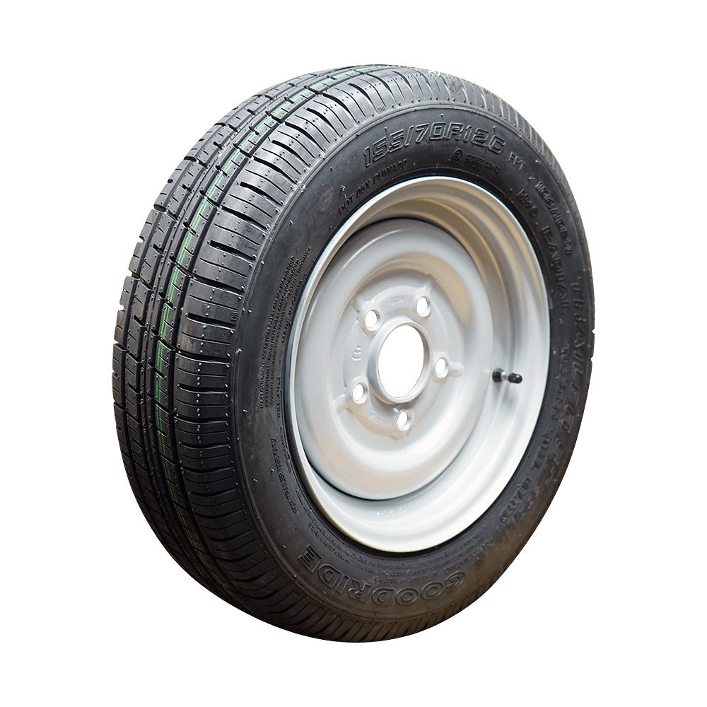 Goodride Komplettrad 155/70R12C ST290 104/102N auf Stahlfelge 4.5Jx12H2 5/112/67 ET20 Silber
