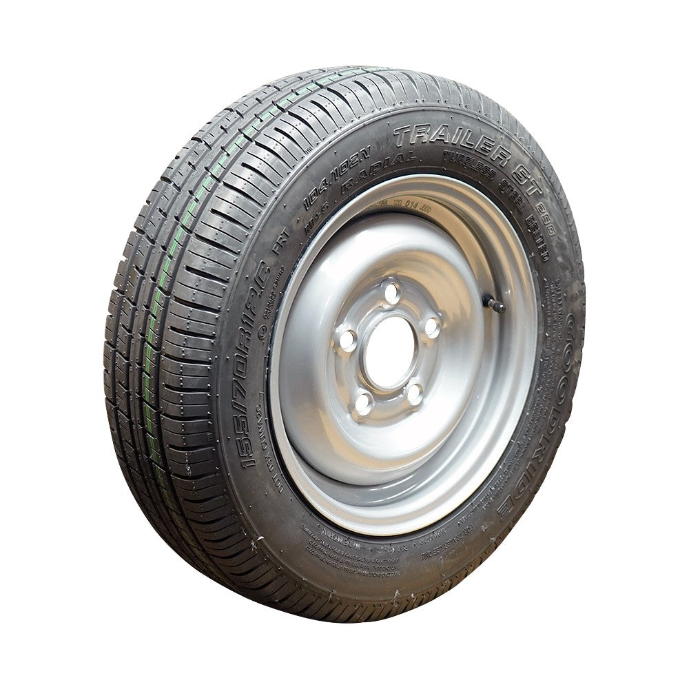 Goodride Komplettrad 155/70R12C ST290 104/102N auf Stahlfelge 4.5Jx12H2 5/112/67 ET30 Silber