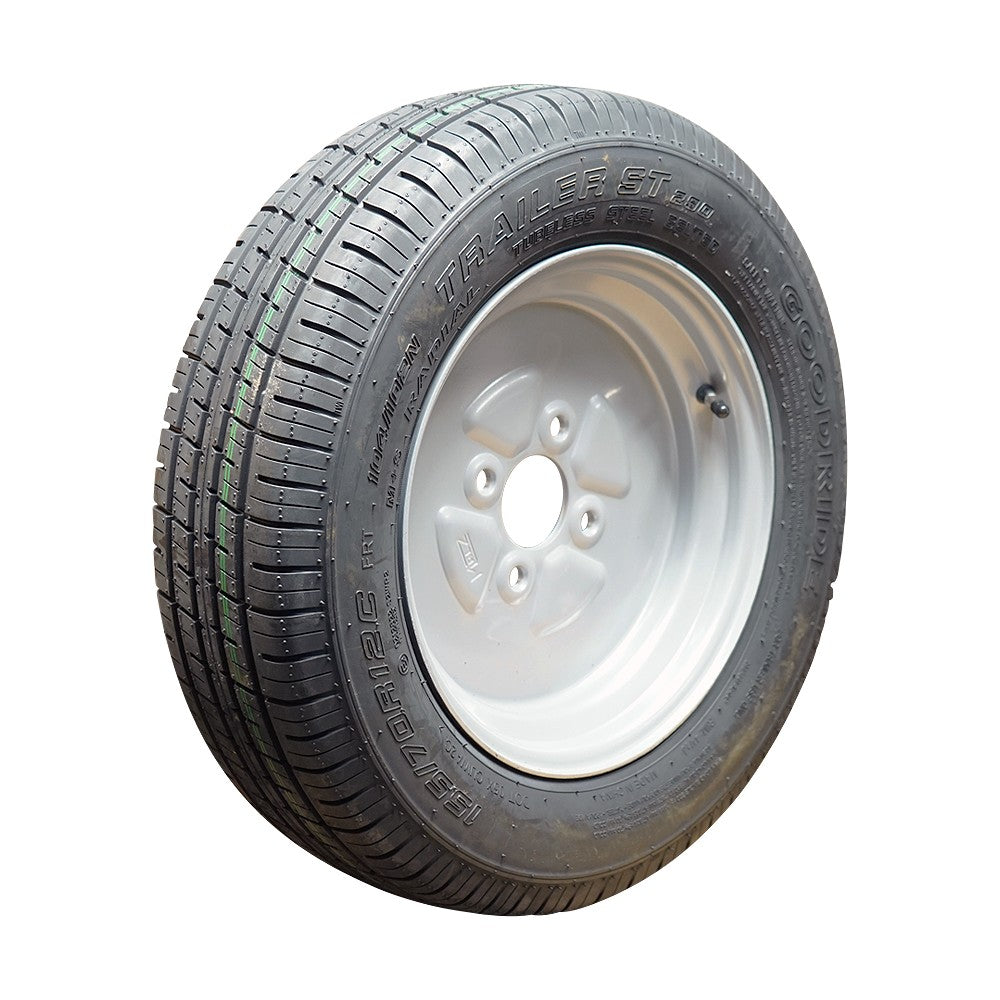 Goodride Komplettrad 155/70R12C ST290 104/102N auf Stahlfelge 4.00Bx12H2 4/100/60 ET0 Silber