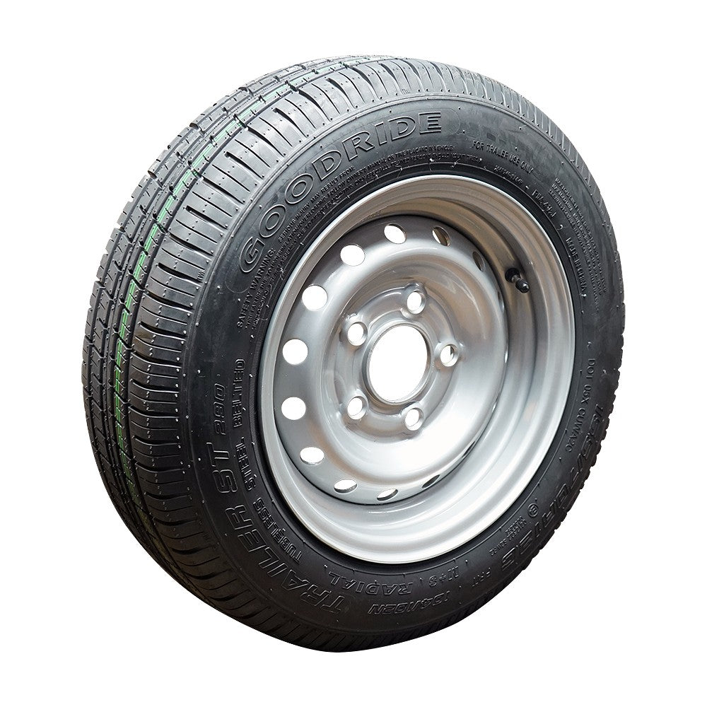 Goodride Komplettrad 155/70R12C ST290 104/102N auf Stahlfelge 5.5Jx12H2 5/112/67 ET30 Silber