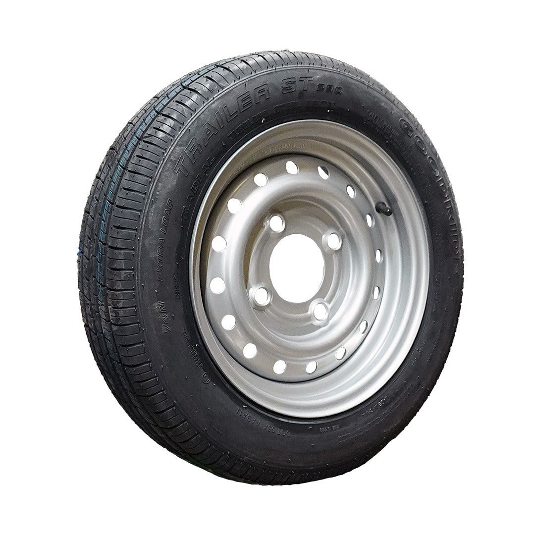 Goodride Komplettrad 155R13C ST290 90/88N auf Stahlfelge 4.5Jx13H2 4/130/85 ET20 Silber