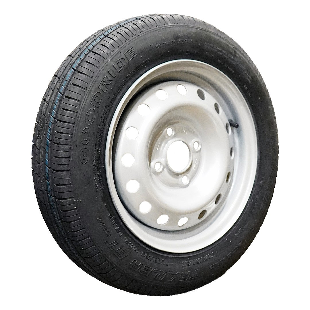 Goodride Komplettrad 165R13C ST290 96/94N auf Stahlfelge 4.5Jx13H2 4/100/57 ET30 Silber