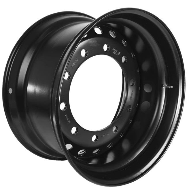 Athlete Stahlfelge 11.75x22.5 Zoll 10/335/281 ET0 112261232 M22 26 ALV Schwarz RAL9005 Matt (per 1 Stück)