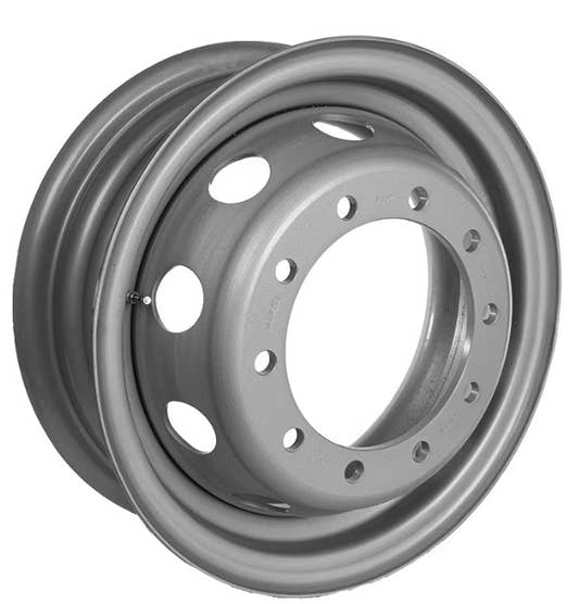 Athlete Stahlfelge 8.50x24 Zoll 10/335/281 ET180 852471505 M22 26 ILV Silber RAL9006 Matt (per 1 Stück)