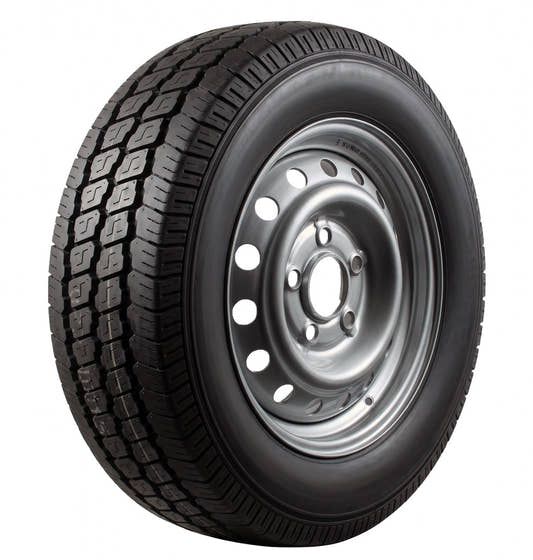 GT-Radial Komplettrad 205R14C 109/107P Maxmiler Pro auf Stahlfelge 14Jx5.5 5/112/67 ETET30 Silbergrau