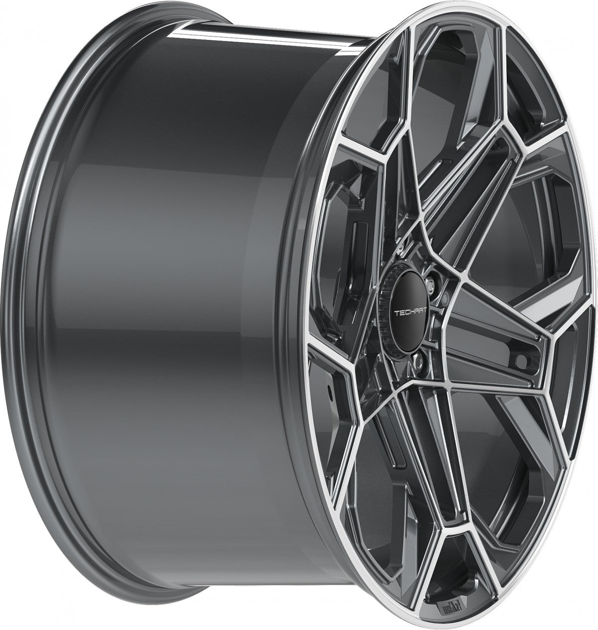 Proline Techart Daytona II grey polished Alufelge 11.5x21 Zoll ET62 LK 5x130 ML71.5 – Bild 5